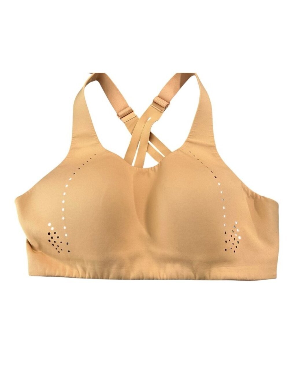 Lululemon AirSupport Bra High Support 34C Yellow Workout Running Sports Yoga Gym